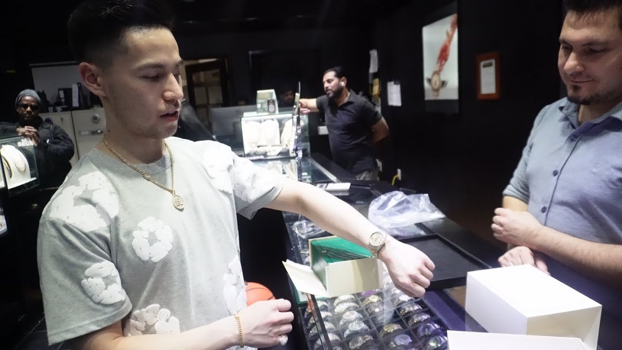 Highline Vlog: Buying a Iced Out Rolex Datejust For My B Day!