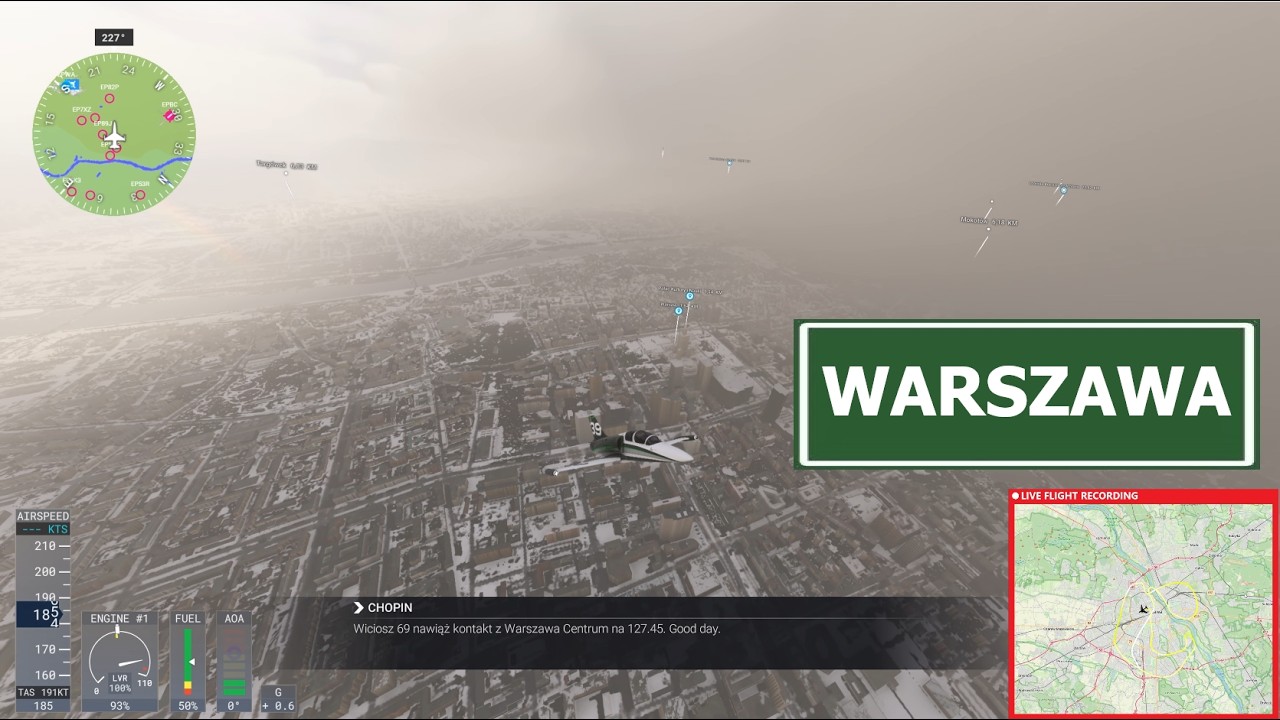 Microsoft Flight Simulator 2024 Gameplay PL - WARSZAWA ZIMĄ- PC i5-12400F RTX4060