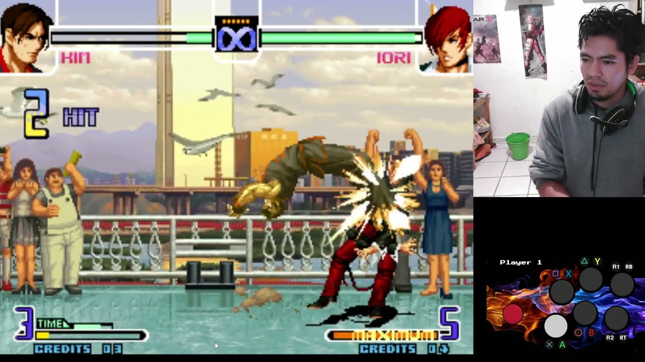 Tutorial Como hacer el doble de kim en el piso Kof 2002 plus y normal