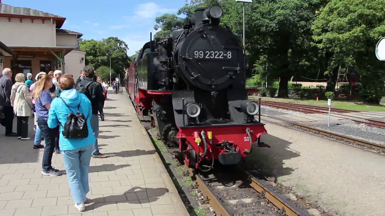 Mit der Molli Bahn von Bad Doberan nach Kühlungsborn August 2016 Full HD