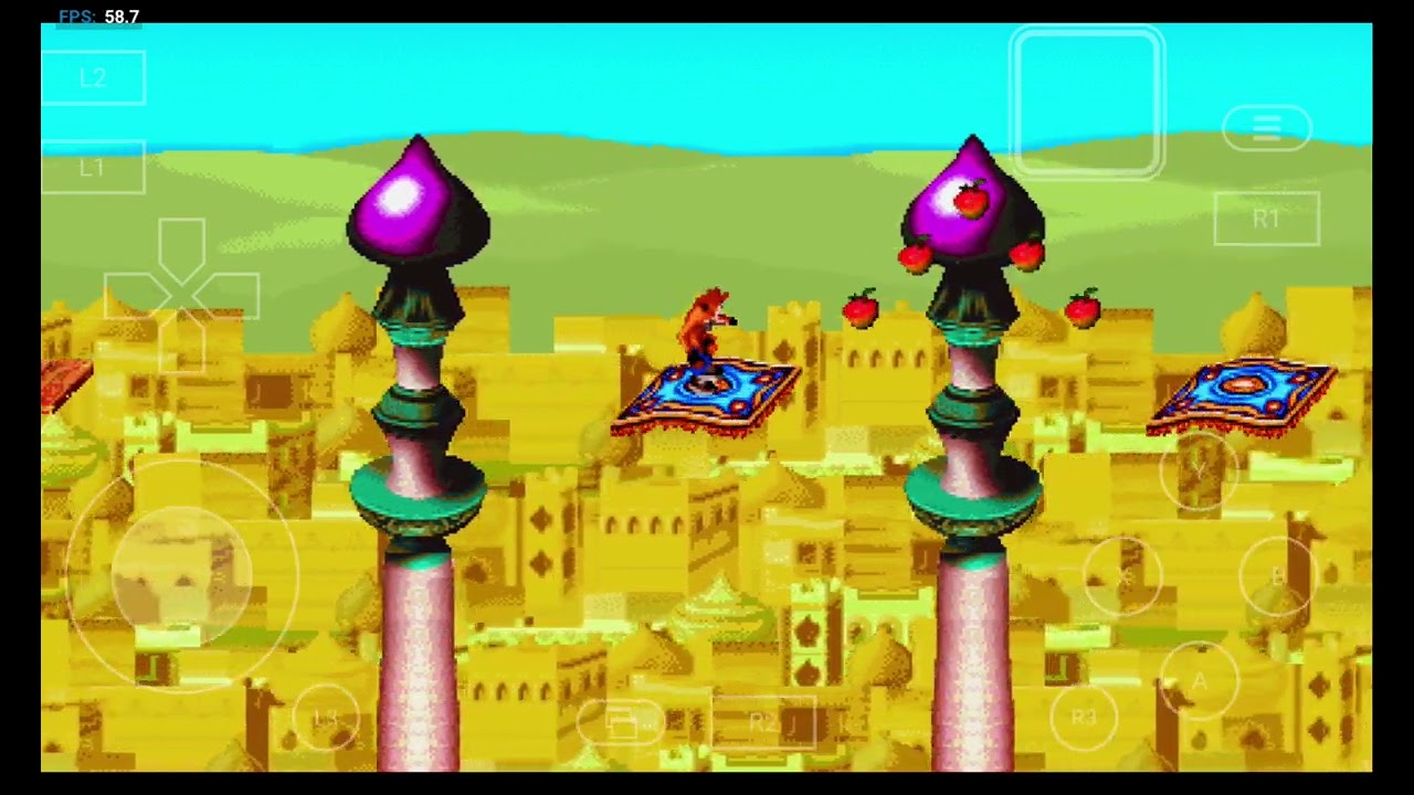 Crash Advance fangame on android winlator emulator 60fps low end device 😱 😱 😱 wow