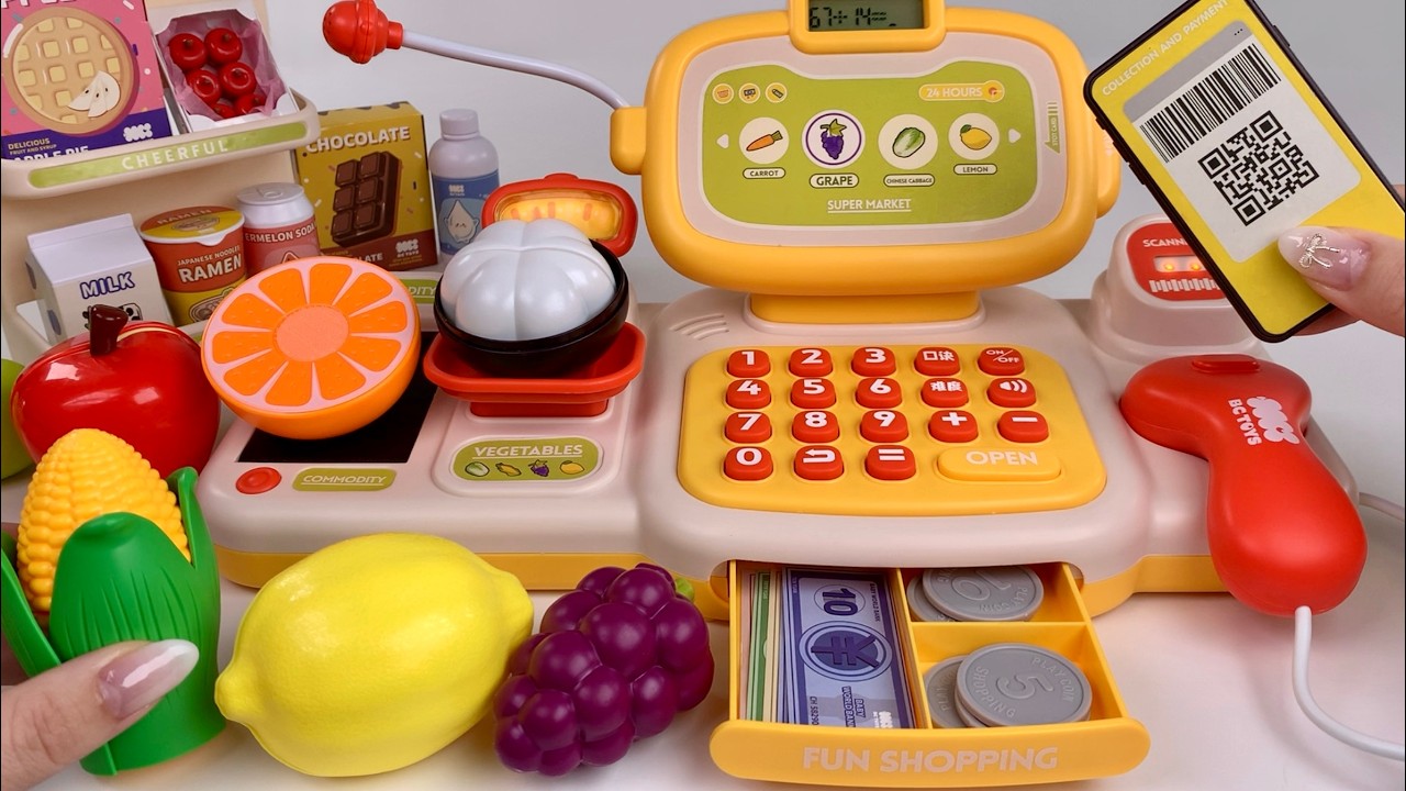 [🐰toy asmr🐰] Automatic Cash Register PlaySet ASMR Satisfying with Unboxing No Talking | Review Toys