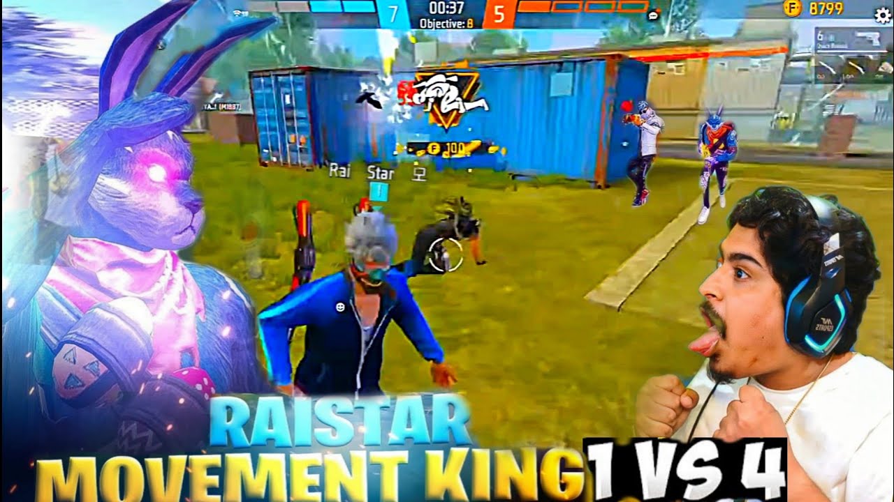 RAISTAR 1 VS 4 🥵 | COME BACK PART 2 | OLD MEMORIES| TOURNAMENT GAMEPLAY @Rai Star