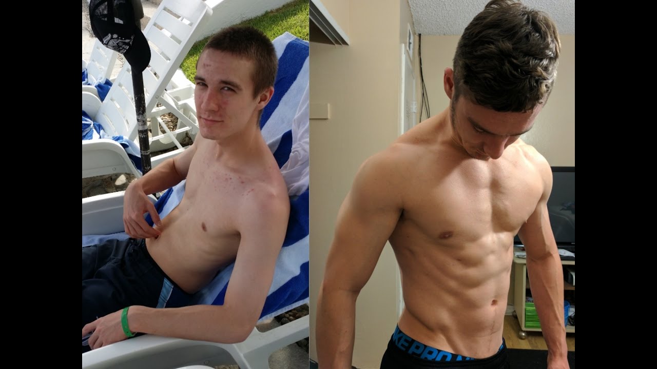 1 year transformation doing the Buff Dudes and Kinobody Greek God Programs