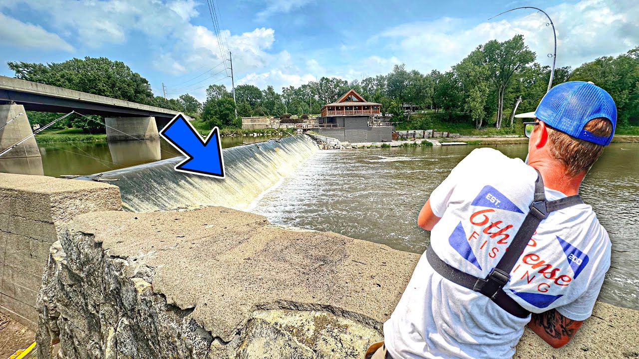 Dropping Baits 50 FEET Into This LOADED SPILLWAY!!! (Rare Fish Catch)