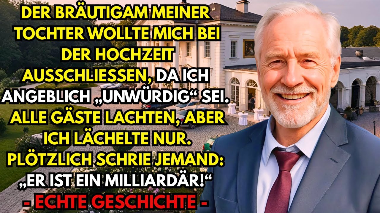 Der Verlobte meiner Tochter wollte mich auf der Hochzeit in den Garten werfen. Also habe ich...