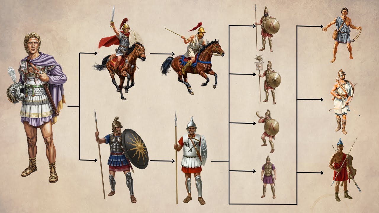 La jerarquía del ejército macedonio