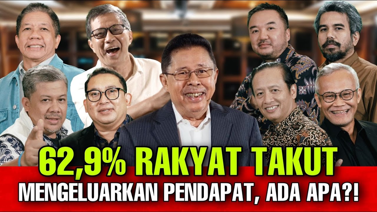 62,9% RAKYAT TAKUT MENGELUARKAN PENDAPAT, ADA APA?! - NDONESIA LAWYERS CLUB
