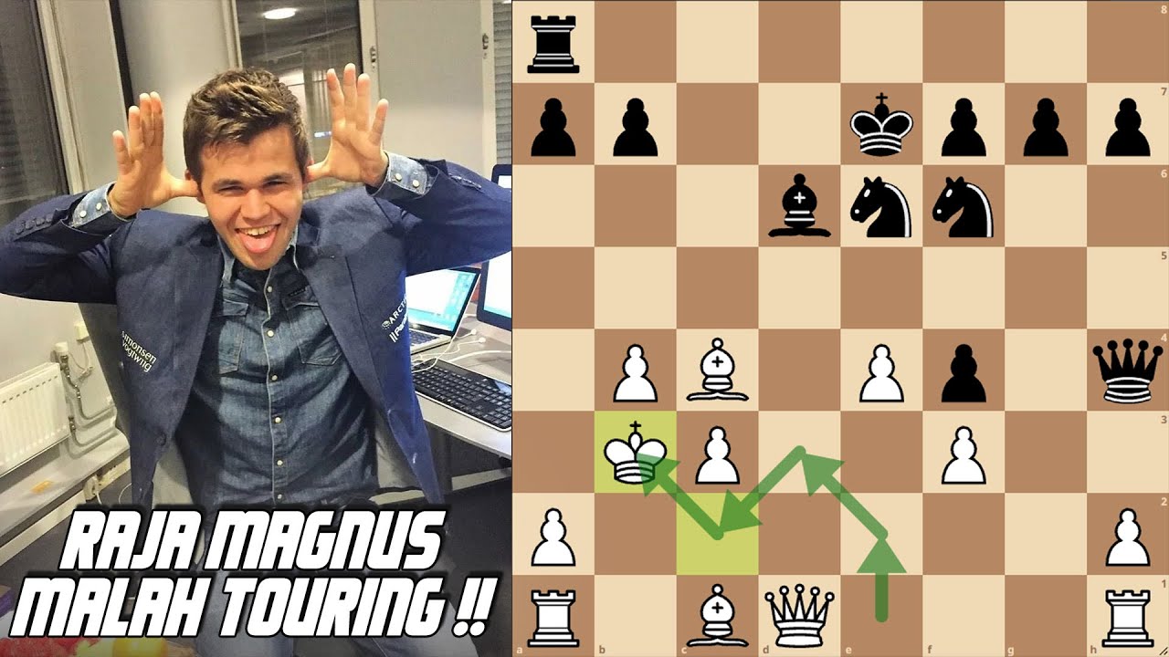 MAGNUS MENGGUNAKAN KING'S GAMBIT DAN MENGAKHIRI DENGAN LANGKAH BRILLIANT!!