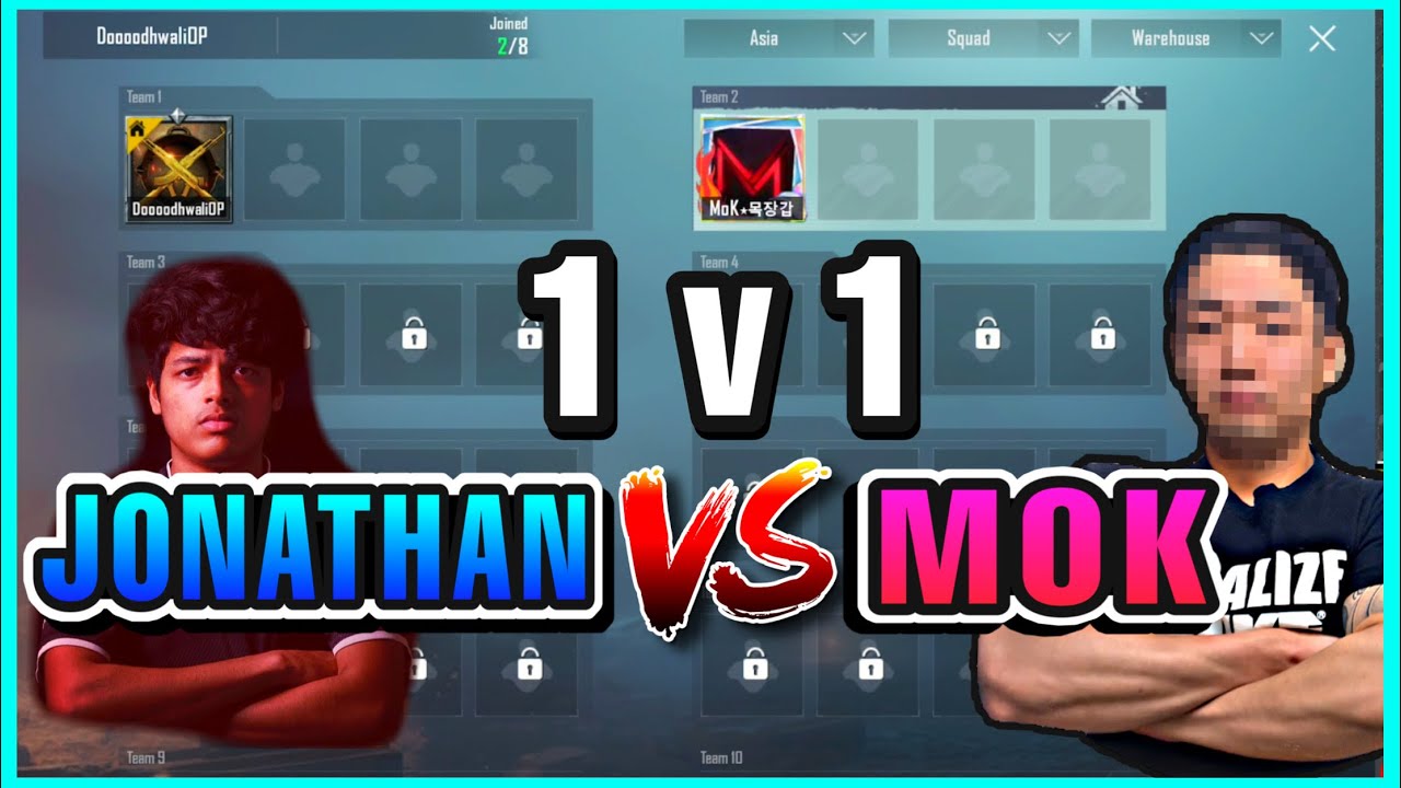 1 vs 1 | JONATHAN vs MOK | TDM | PUBG MOBILE