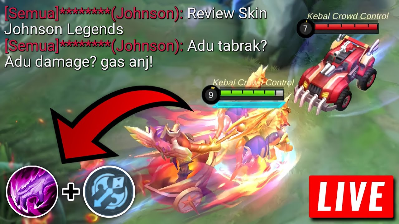 REVIEW SKIN JOHNSON LEGENDS❗ TUTORIAL JOHNSON MAGE HYPER❗