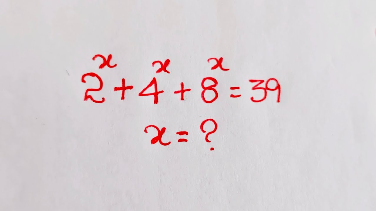 Exponential Equation Trick|Nice Algebra Math Simplification❓| Find the Value of X ?|