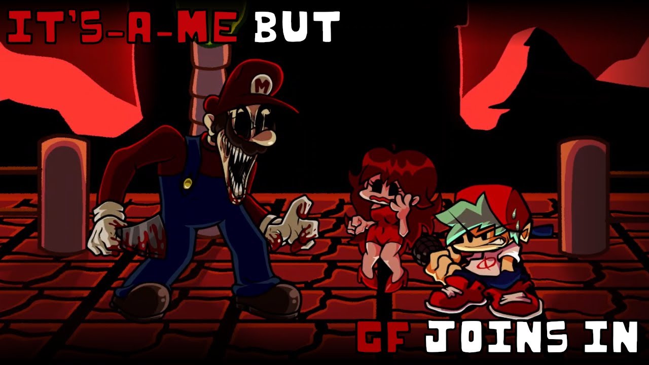 It’s-A-Me but GF joins in | FNF: Mario's Madness v2 cover