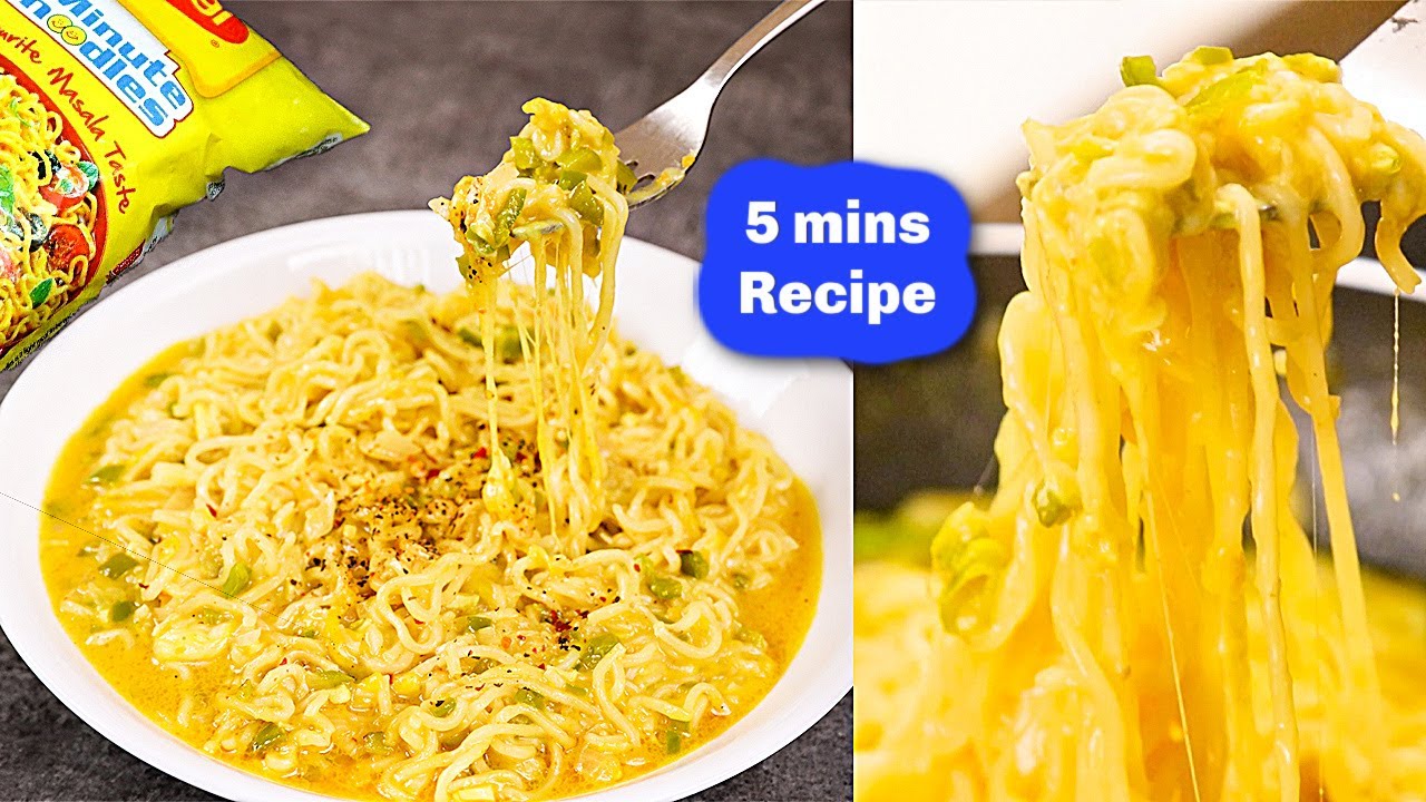 Cheese Chilli Maggi recipe | चीज़ चिली मैगी | Maggi Recipe | Cheesy Maggi | Maggi | KabitasKitchen