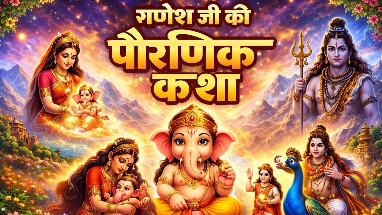 🙏 बाल गणेश से गजानन तक: एक दिव्य कथाEnglish:🙏 From Bal Ganesha to Gajanan – A Divine Mythological 