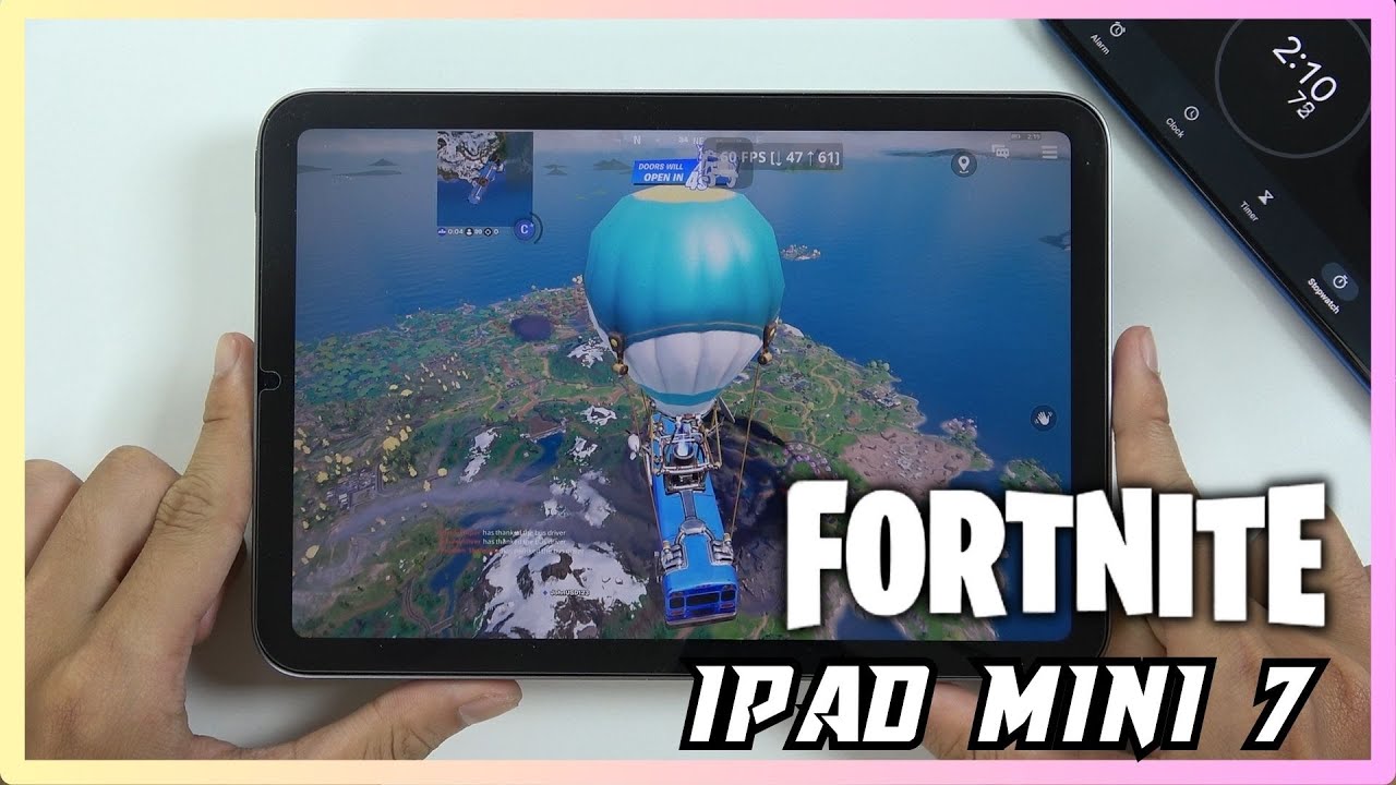 iPad Mini 7 Fortnite Mobile Gaming test | Apple A17 Pro
