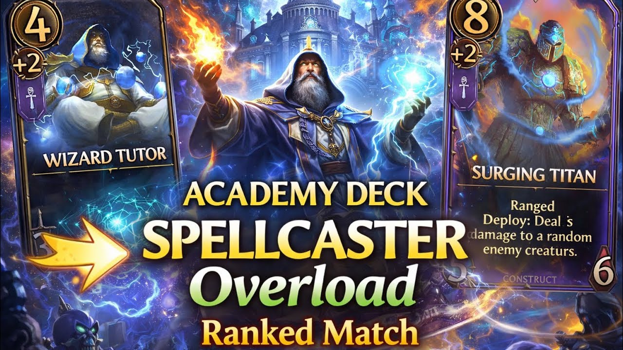 This Academy Deck Is a ￼Spellcaster OVERLOAD! | Might & Magic TCG Ranked Gameplay