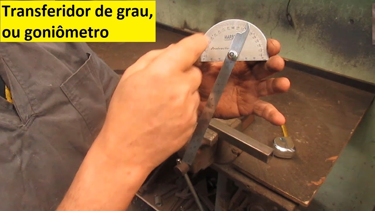 Como traçar angulo 45º em tubo usando transferidor