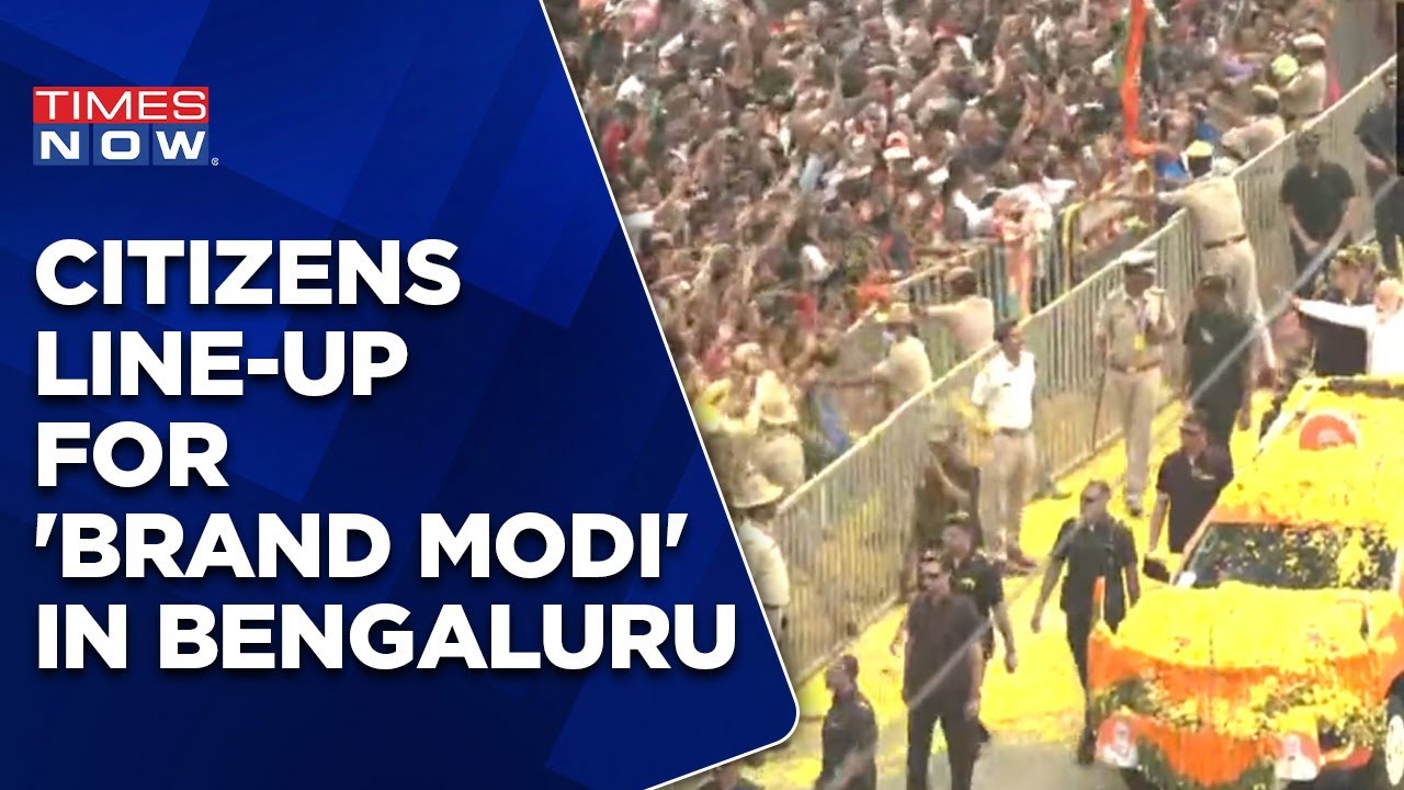 Day 2 Of PM's Mega Roadshow | Bengalurians Line Up For 'Brand Modi' | Karnataka Elections 2023