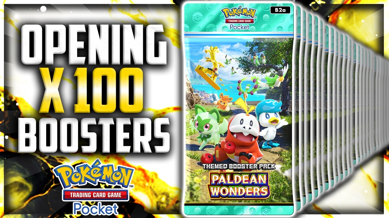 ENORME OUVERTURE de 100 BOOSTERS Merveilles de Paldea ! Sur Pokemon TCG Pocket