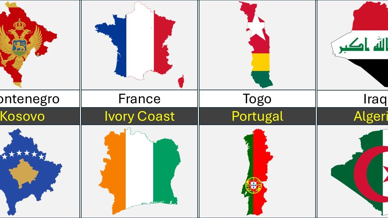Countries with similar shapes
