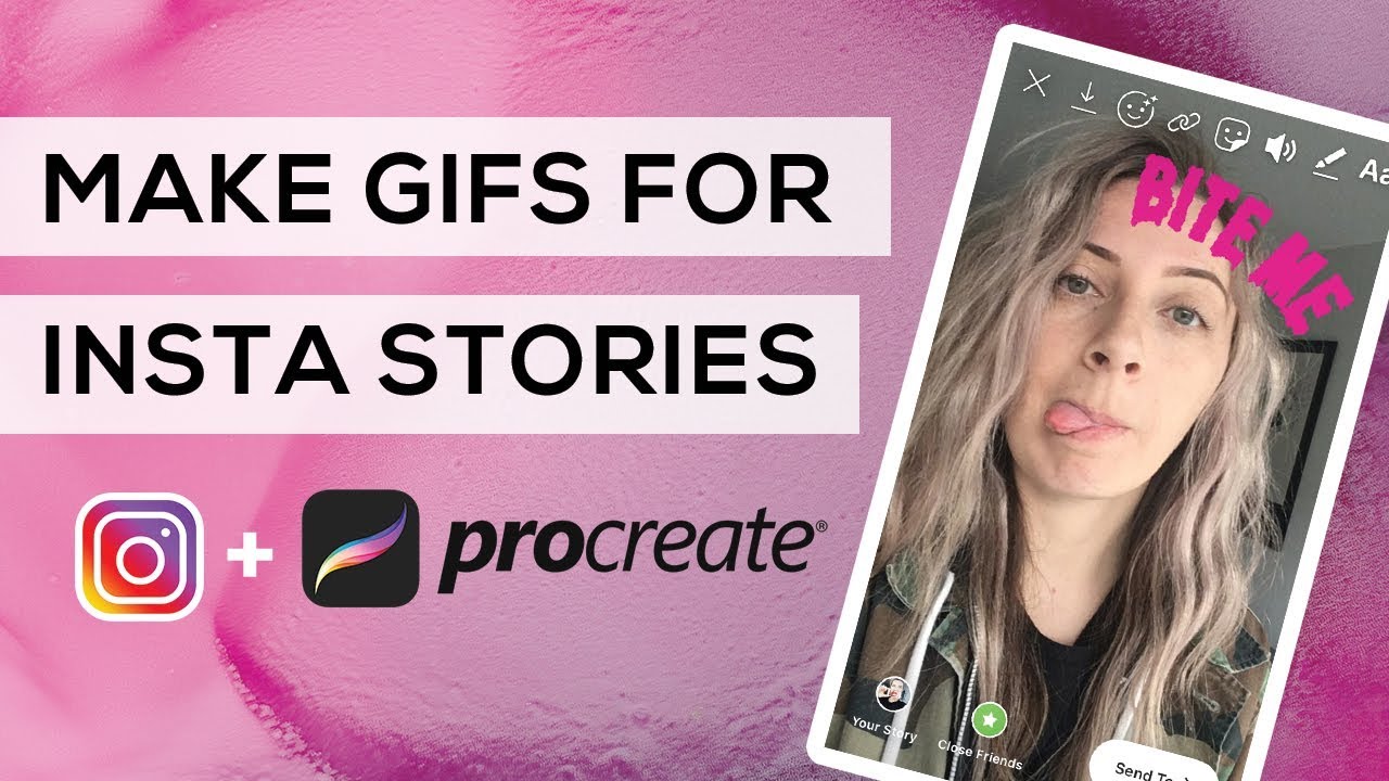 How to make GIF for Instagram Stories using PROCREATE