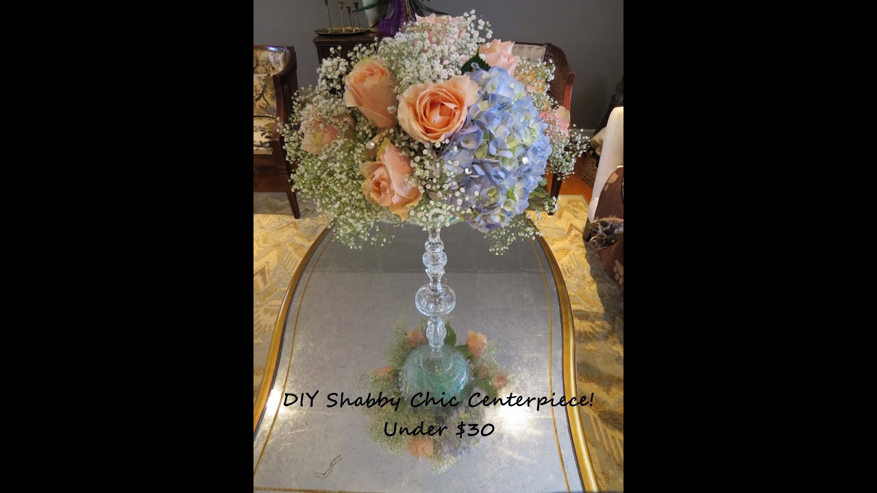 Shabby Chic Wedding Centerpiece Under $30