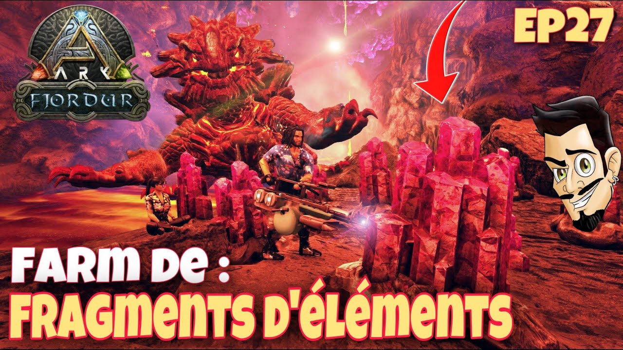 ON AFRONTE TOUS LES DANGERS pour FARMER DES FRAGMENTS D'ÉLÉMENTS - ARK FJORDUR FR - ARK FR -