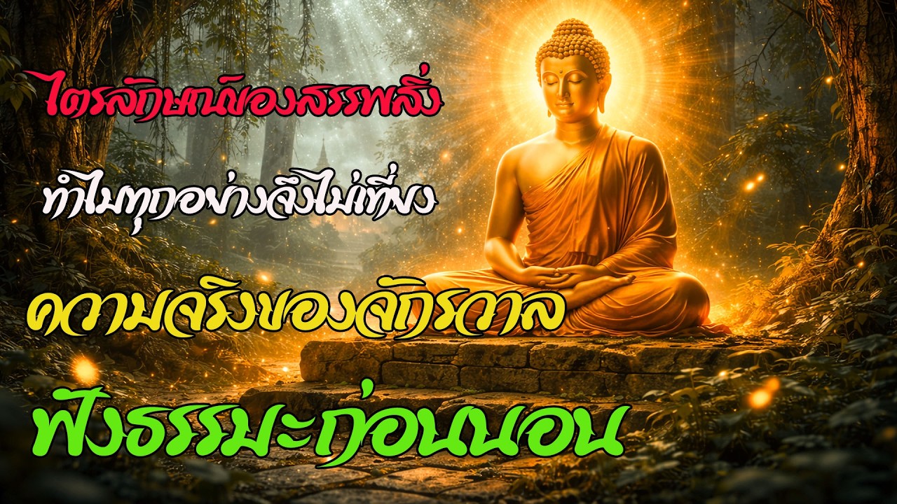 ไตรลักษณ์ : ความไม่เที่ยงของสรรพสิ่ง (อนิจจัง ทุกขัง อนัตตา) | ธรรมชาติแท้ของโลก | ฟังธรรมก่อนนอน