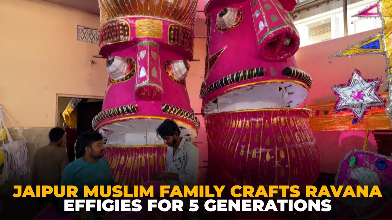 The Muslim family building Jaipur&rsquo;s iconic Ravana effigies for five generations