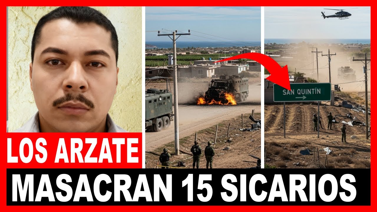 MASACRE en San Quintín: Emboscan con DRONES a convoy de 