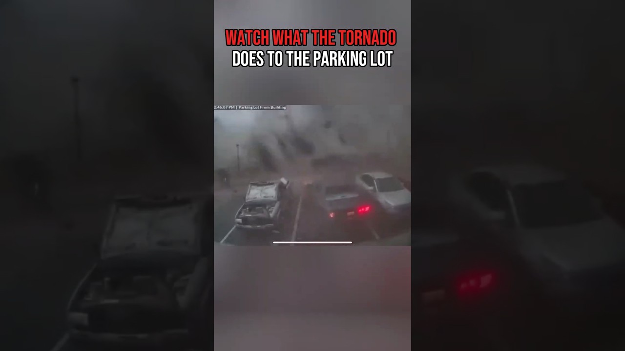 TOTAL DESTRUCTION: EF3 Tornado Swallows Parking Lot 🌪️