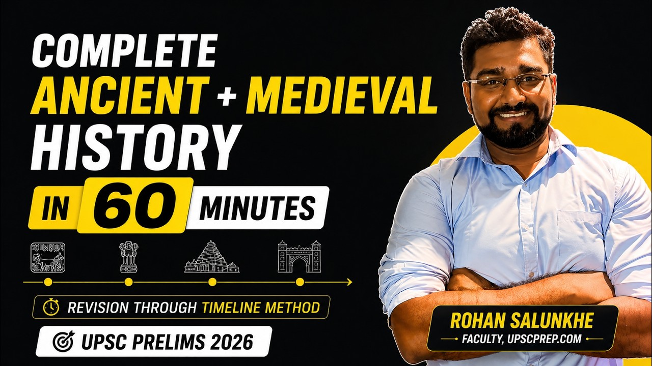 Complete Ancient and Medieval History in 60 Minutes | UPSC Prelims 2026