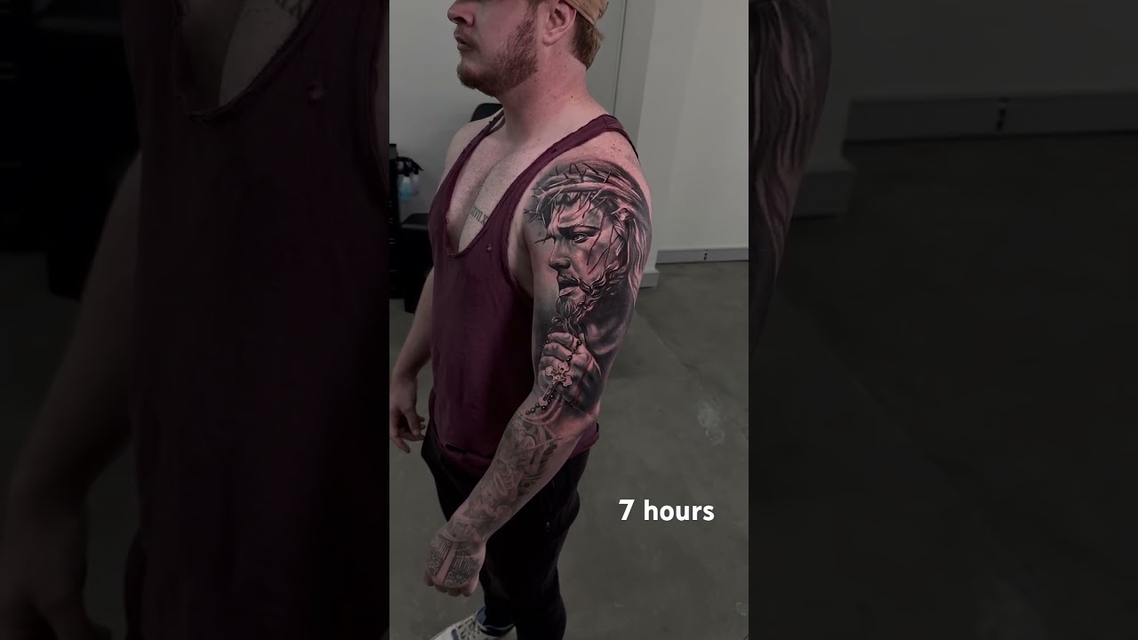 Jesus tattoo I hadn&rsquo;t posted 🙏 #tattoo #jesus #jesustattoo