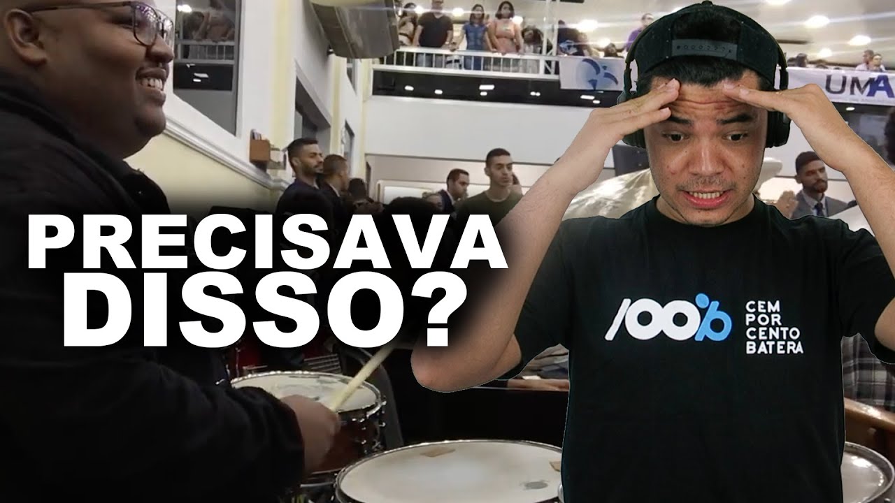 REAGINDO AOS BATERAS DE IGREJA | MEU FILHUUUUU PRECISAVA DESSA AGRESSIVIDADE TODA?