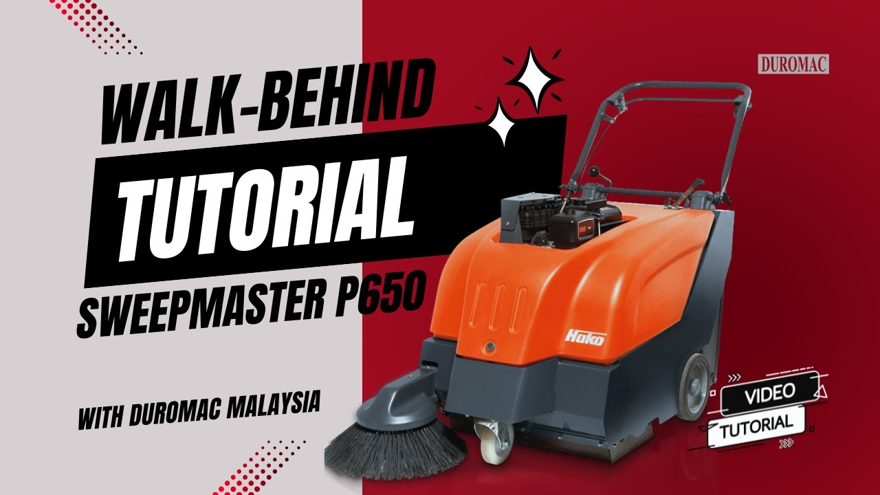 Walk-Behind Sweepmaster P650 Tutorial🧹✨