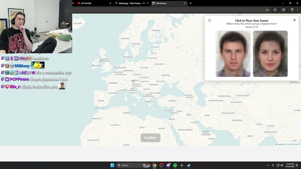 xQc Plays EthnoGuessr
