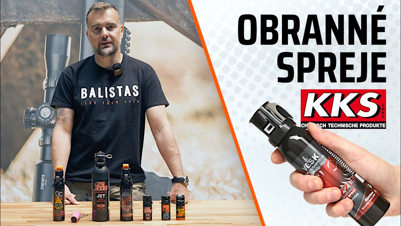 Nové Obranné Spreje KKS | Pepřáky i Slzáky do Každé Situace
