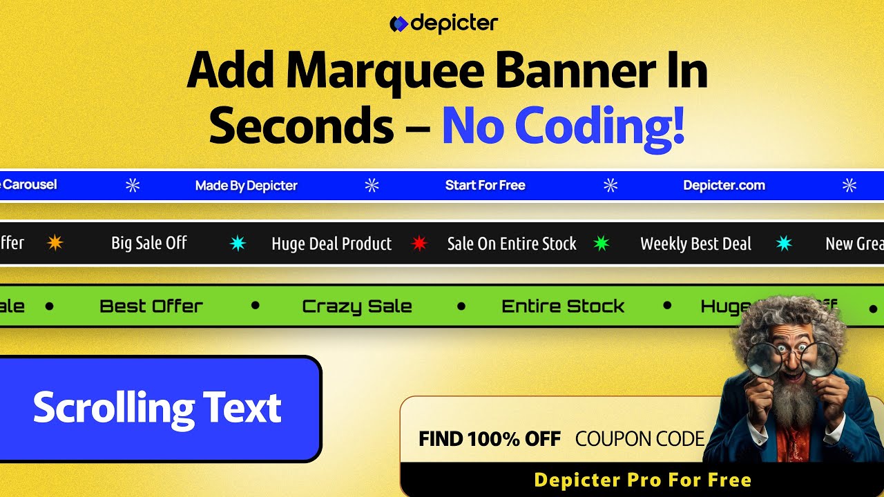 Add Scrolling Text Banners with Marquee Effect on WordPress