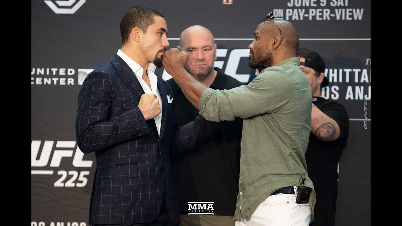 Robert Whittaker vs. Yoel Romero UFC 225 Media Day Staredown - MMA Fighting