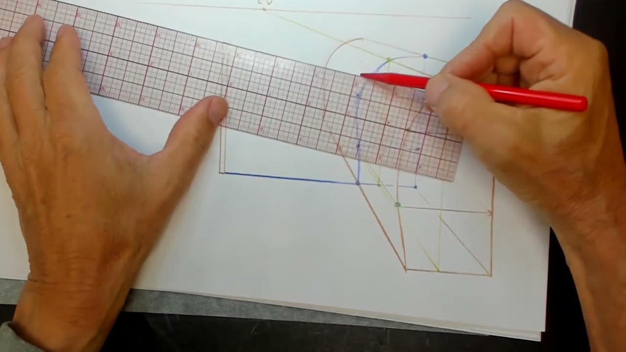 103. Perspective Drawing: Shadows on curved surfaces, parallel light