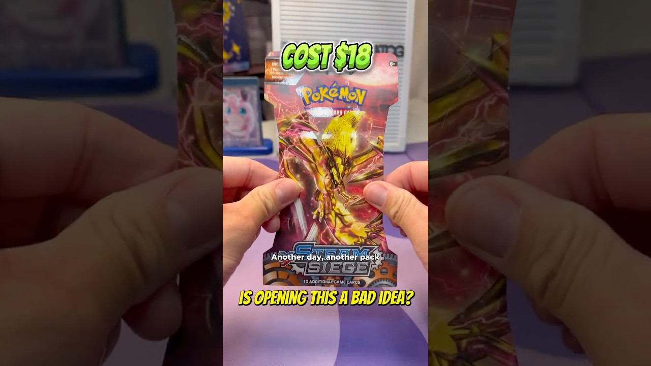 Is Opening This A Bad Idea? - Episode 90 - XY Steam Siege Sleeved Pok&eacute;mon Card Pack #pokemontcg