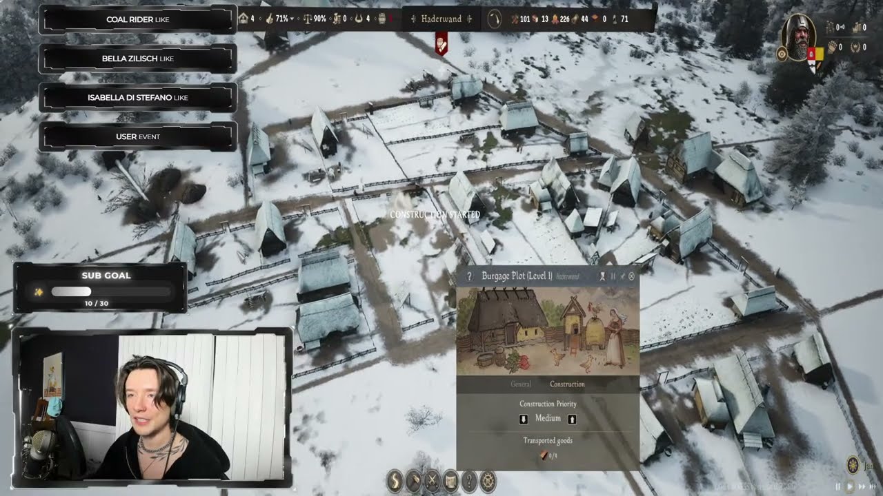 playing MANOR LORDS