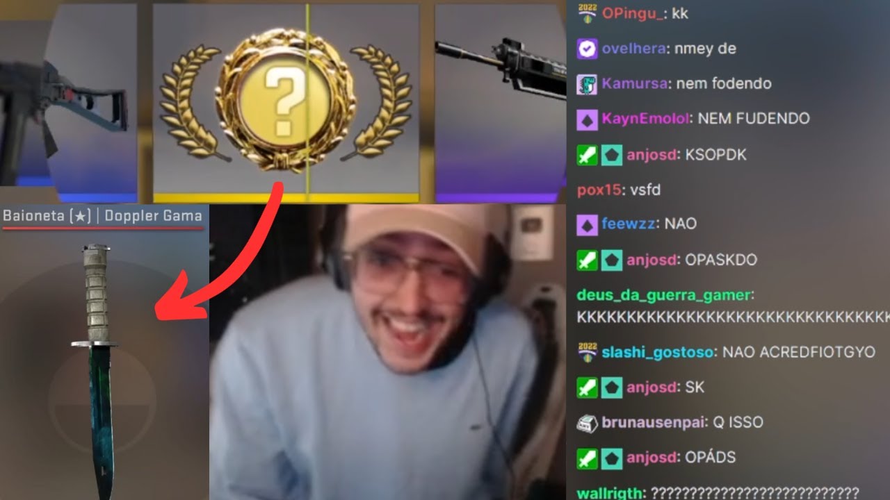 Surskity casualmente ganhando faca de 6k no CSGO 😲😲 (CAGADA HISTÓRICA)