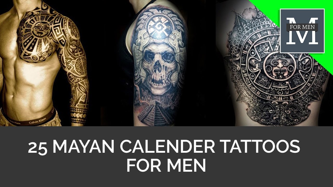 25 Mayan Calender Tattoos For Men