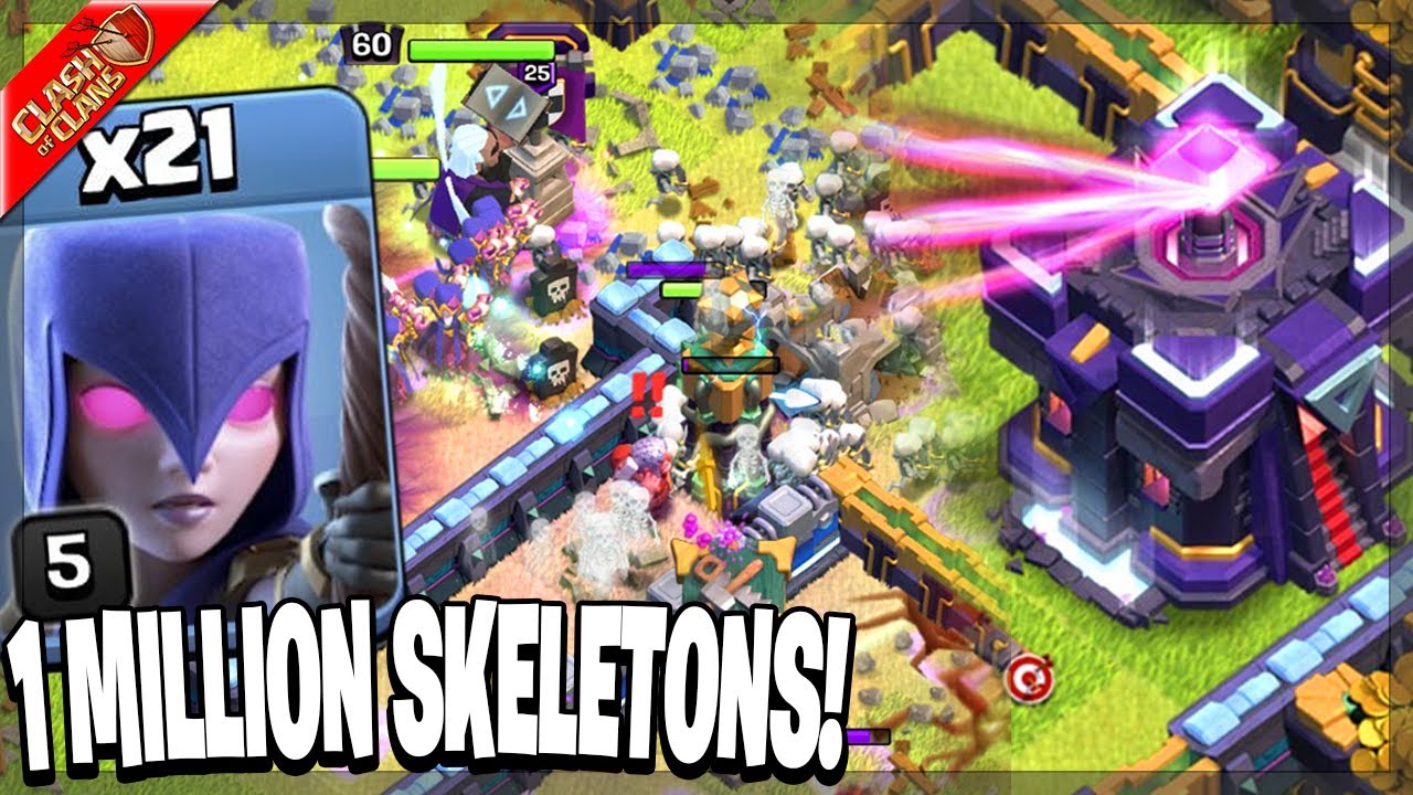 SMASHING Legends Bases with Witch Spam! (Clash of Clans)