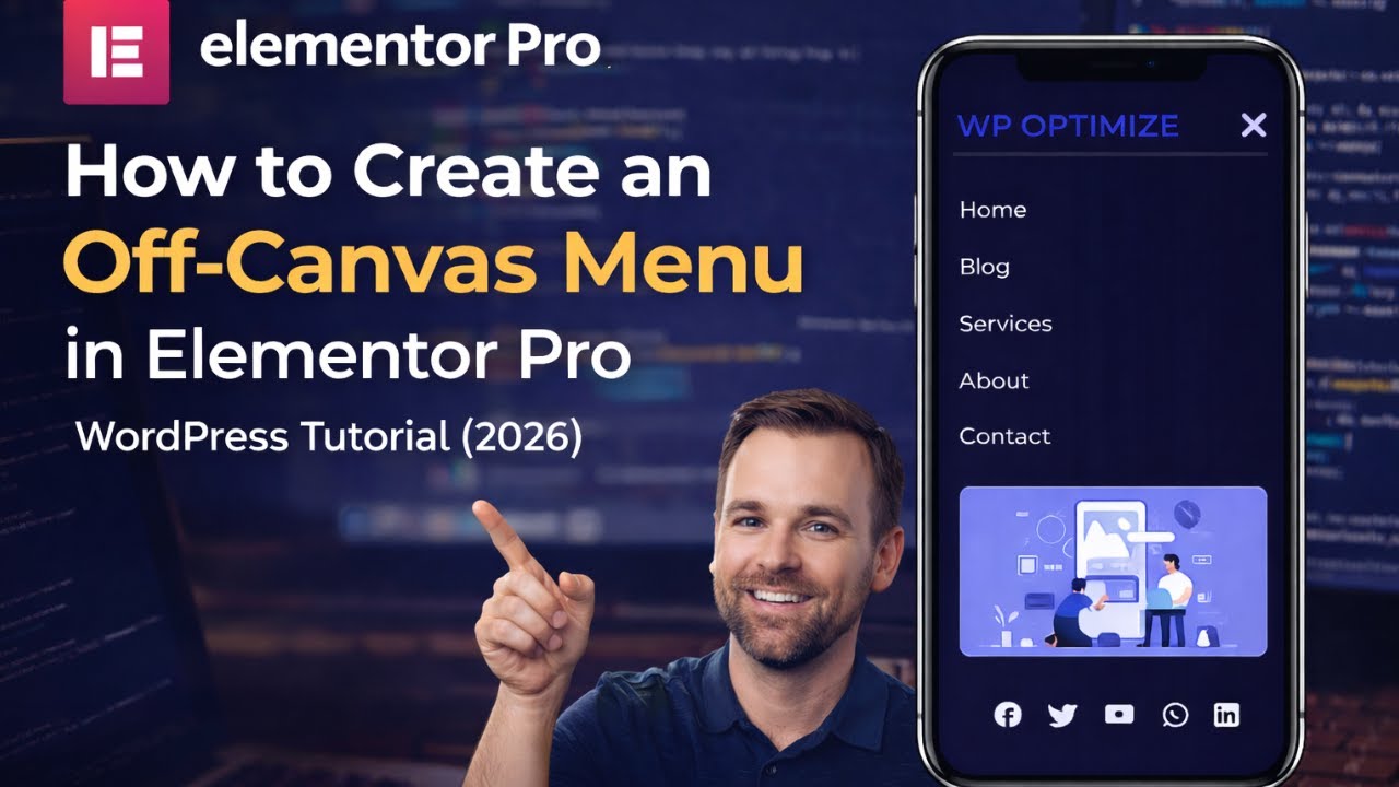 Elementor Pro Off-Canvas Menu Tutorial | Modern WordPress Navigation (2026)