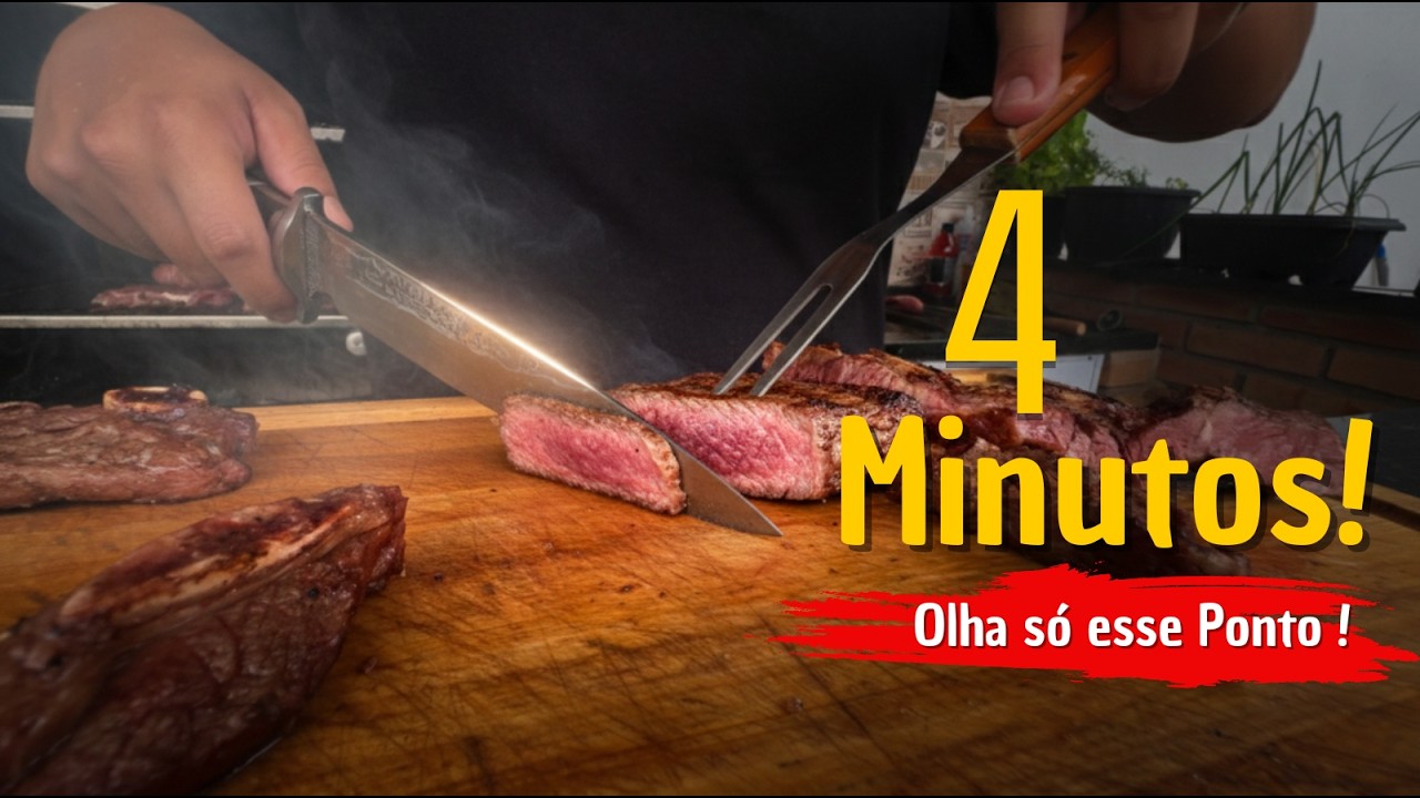 👉 4 MINUTOS de Cada Lado e Olha Esse ASSADO DE TIRA! 🔥🥩 | Churrasco na Brasa