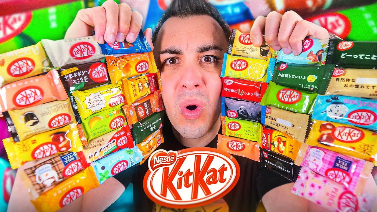Je teste TOUTES LES VARIÉTÉS DE KIT KAT du Japon !