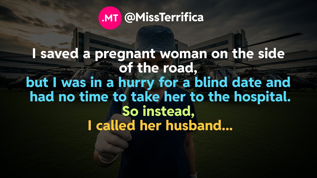 I saved a pregnant woman on the side of the road, but I was in a hurry for a blind date and...